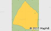 Savanna Style Simple Map of Cali, cropped outside