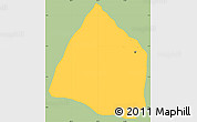 Savanna Style Simple Map of Cali, single color outside