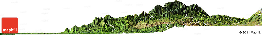 Satellite Horizon Map of Calima  (Darien)