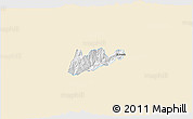 Classic Style 3D Map of El Dovio, single color outside