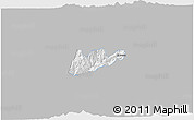 Gray 3D Map of El Dovio, single color outside