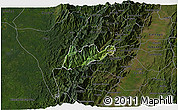 Satellite 3D Map of El Dovio, darken