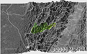 Satellite 3D Map of El Dovio, desaturated