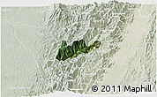 Satellite 3D Map of El Dovio, lighten