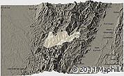 Shaded Relief 3D Map of El Dovio, darken