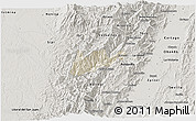 Shaded Relief 3D Map of El Dovio, semi-desaturated