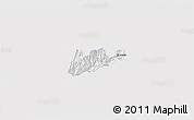 Silver Style 3D Map of El Dovio, single color outside