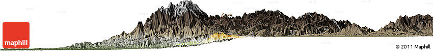 Physical Horizon Map of El Dovio, darken, semi-desaturated Physical Horizon Map of El Dovio, darken, semi-desaturated