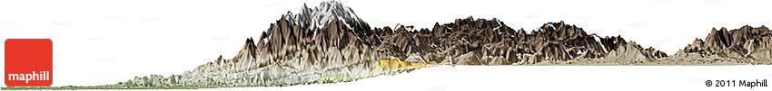 Physical Horizon Map of El Dovio, semi-desaturated