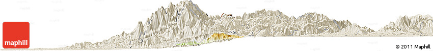 Physical Horizon Map of El Dovio, shaded relief outside Physical Horizon Map of El Dovio, shaded relief outside