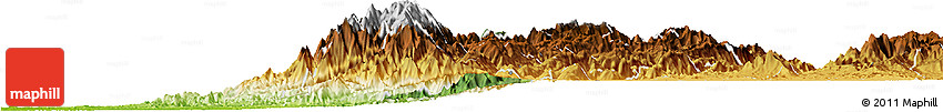 Satellite Horizon Map of El Dovio, physical outside
