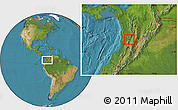 Satellite Location Map of El Dovio