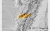 Physical Map of El Dovio, lighten, desaturated