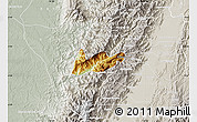 Physical Map of El Dovio, lighten, semi-desaturated