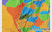 Satellite Map of El Dovio, political outside