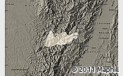 Shaded Relief Map of El Dovio, darken