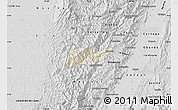 Shaded Relief Map of El Dovio, desaturated