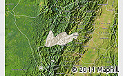 Shaded Relief Map of El Dovio, satellite outside