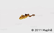 Physical Panoramic Map of El Dovio, cropped outside