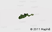 Satellite Panoramic Map of El Dovio, cropped outside