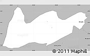 Gray Simple Map of El Dovio