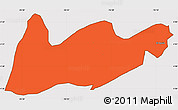 Political Simple Map of El Dovio, cropped outside