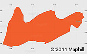 Political Simple Map of El Dovio, single color outside