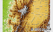 Physical Map of Jamundi