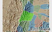 Political Map of Jamundi, semi-desaturated