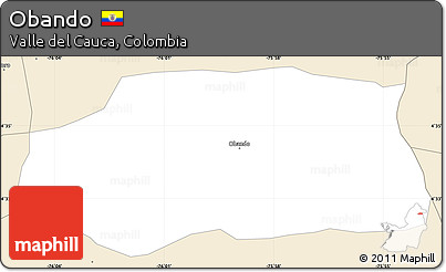 Classic Style Simple Map of Obando