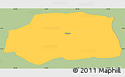 Savanna Style Simple Map of Obando, single color outside