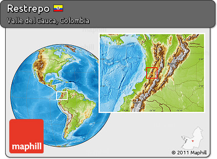 Physical Location Map of Restrepo