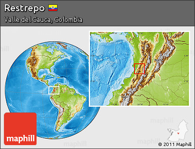 Physical Location Map of Restrepo