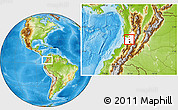 Physical Location Map of Restrepo, highlighted parent region