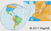 Political Location Map of Restrepo