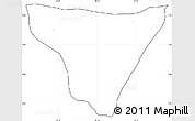 Blank Simple Map of Restrepo, cropped outside, no labels