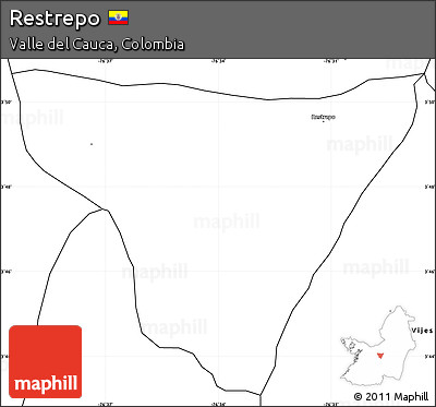Blank Simple Map of Restrepo