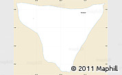 Classic Style Simple Map of Restrepo, single color outside