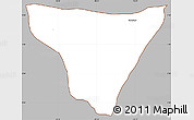 Gray Simple Map of Restrepo, cropped outside
