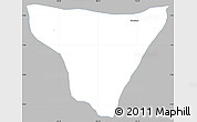 Gray Simple Map of Restrepo, single color outside