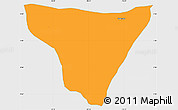 Political Simple Map of Restrepo, single color outside