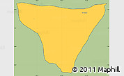 Savanna Style Simple Map of Restrepo, cropped outside