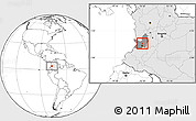 Blank Location Map of Vijes, highlighted country, highlighted parent region