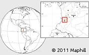 Blank Location Map of Vijes, highlighted parent region