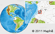 Physical Location Map of Vijes, highlighted country, highlighted parent region