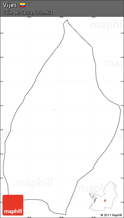 Blank Simple Map of Vijes, cropped outside, no labels