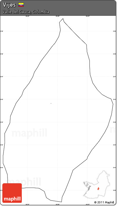 Blank Simple Map of Vijes, cropped outside, no labels