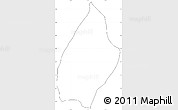 Blank Simple Map of Vijes, cropped outside, no labels