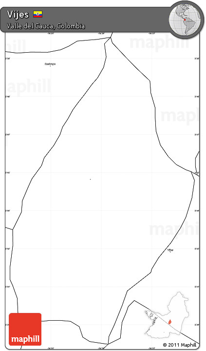 Blank Simple Map of Vijes