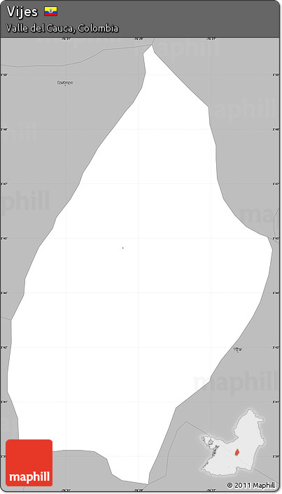 Gray Simple Map of Vijes